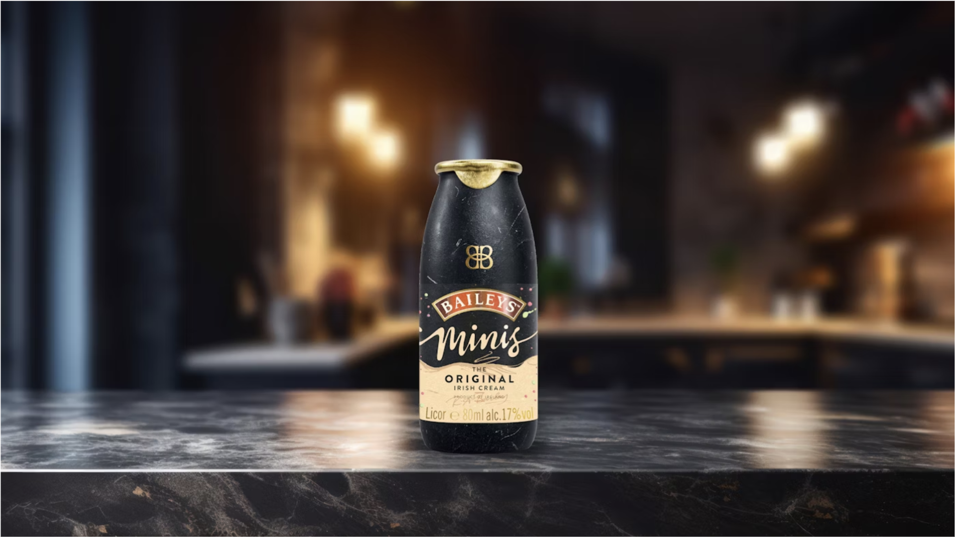 Detr&aacute;s de la &uacute;ltima botella de papel de Baileys.