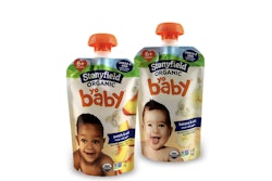 Stonyfield se ha convertido en el primero en utilizar la bolsa con pico CHEERCircle totalmente de polietileno.