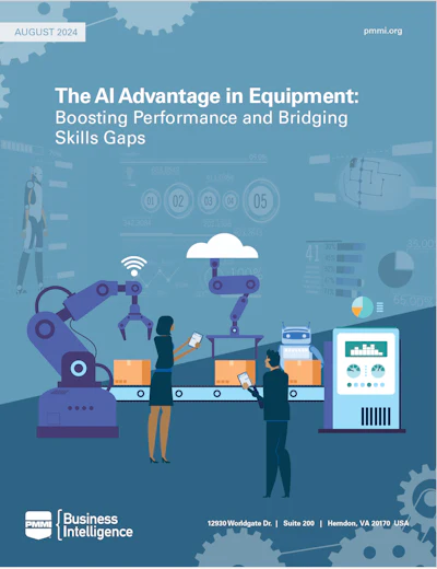'The AI Advantage in Equipment: Boosting Performance and Bridging Skills Gap' – 'La ventaja de la IA en los equipos: impulsando el desempeño y cerrando la brecha de las habilidades' - Informe de inteligencia de mercados de PMMI.