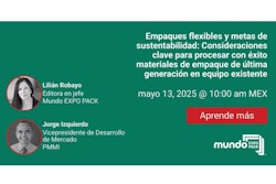 El próximo 13 de mayo, Jorge Izquierdo de PMMI compartirá estrategias para adaptar equipos de empaque a nuevos materiales sostenibles. Registro gratuito.