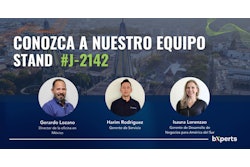 Gerardo Lozano, Harim Rodríguez e Isaura Lorenzao, equipo regional de bXperts en EXPO PACK 2025.