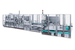 INTEGRA 320: línea monobloque que integra una blistera y una encartonadora para el empaque continuo de productos farmacéuticos.