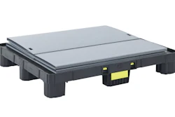 El sistema OPTEBULK 1200 x 1000 x 896 de ORBIS integra una tarima moldeada por inyección para precisión dimensional y alta compatibilidad con automatización.