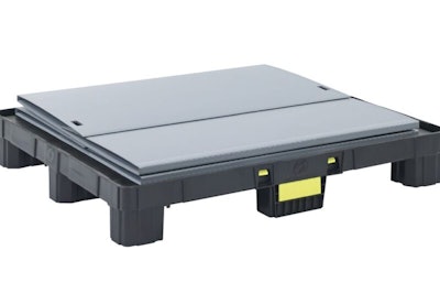 El sistema OPTEBULK 1200 x 1000 x 896 de ORBIS integra una tarima moldeada por inyección para precisión dimensional y alta compatibilidad con automatización.