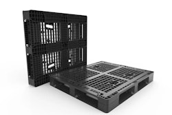 La tarima Odyssey LP de ORBIS tiene refuerzos de acero y diseño apto para automatización y reciclaje.