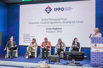 En la conversación participaron Tim Sykes, editor de Packaging Europe; Dominique Huret, periodista especializada y directora de Cape Decision; Bo Wallteg, co-fundador del cluster de empaque Packbridge, (Suecia); Aslihan Arikan, comunicadora de Ambalaj Dünyası – Packaging World (Turquía); Lilián Robayo Páez, directora de medios de PMMI para América Latina y editora en jefe de Mundo EXPO PACK; y Lindy Hughson, presidenta de IPPO, y editora en jefe de Packaging News (Australia).