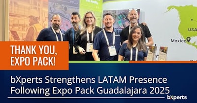 Representantes de bXperts durante su participación en EXPO PACK Guadalajara 2025.