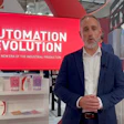 Professional speaker presenting Automation Evolution at industrial technology conference