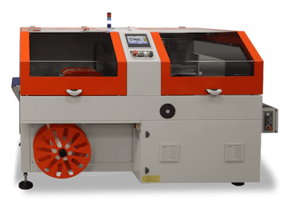 Sistema de embolsado 6800CS con etiquetadora en línea, de PAC Machinery.