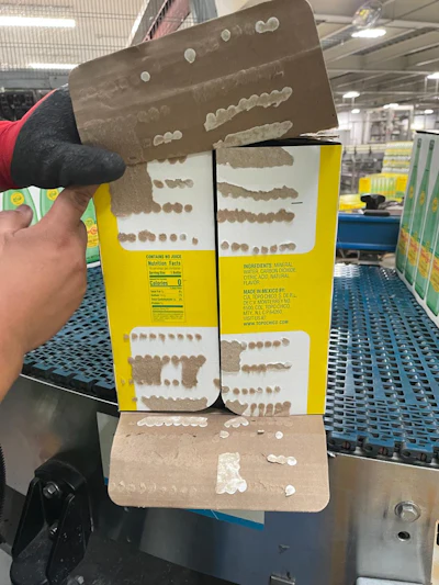Las Válvulas Eléctricas Eco Stitch De Valco Melton Promediaron 0,85 Gramos Por Válvula, Reduciendo El Consumo Total A 4,95 Gramos Por Caja, Lo Que Demuestra Una Significativa Optimización Del Adhesivo