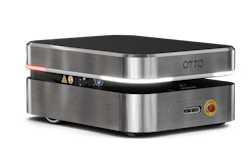 Flota de AMR OTTO 100, 600 y 1500 de Rockwell Automation en acción en PACK EXPO Las Vegas 2025.