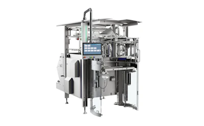 Empacadora vertical de alta velocidad SVX Agile, diseñada para alimentos congelados, refrigerados o frescos.