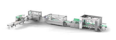 Sistema de empaque llave en mano para wafles y productos de panadería, de Syntegon.