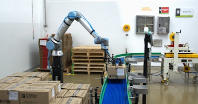 El sistema robótico instalado por IGPS marcó un hito al convertirse en la primera celda de paletizado de Robotiq implementada en Colombia.