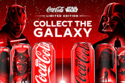 Envases de Coca-Cola con realidad aumentada permite a fanáticos de Star Wars acceder a experiencias digitales.