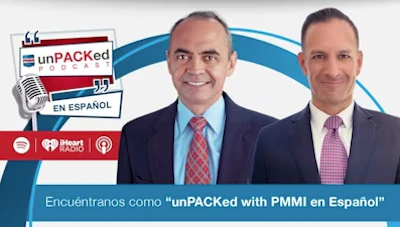 Los voceros de PMMI, Carlos Quintero y Jorge Izquierdo, dialogan en el pódcast unPACKed con PMMI en Español.