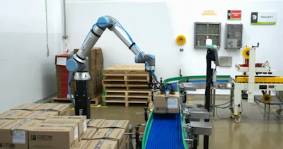 El sistema robótico instalado por IGPS marcó un hito al convertirse en la primera celda de paletizado de Robotiq implementada en Colombia.