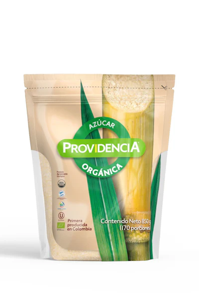 Empaque anterior de Azúcar Providencia Orgánica.
