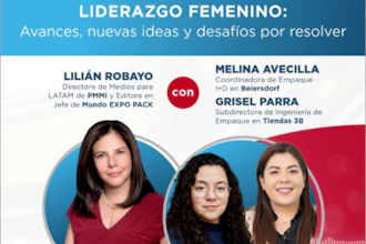 En unPACKed con PMMI en Español, Lilián Robayo conversa con Melina Avecilla, coordinadora de Empaque I+D en Beiersdorf, y Grisel Parra, subdirectora de Ingeniería de Empaque en Tiendas 3B.