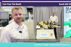Jonathan Hodge from Septimatech presents live from Pack Expo booth N-5945 at a trade show