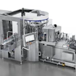 Automated pharmaceutical dispensing and packaging system with integrated robotic arms and multiple processing modules