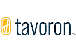 Tavoron logo featuring gold icon and navy blue text wordmark