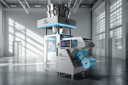 tna Quantum medical or laboratory device with blue accents displayed in modern industrial facility